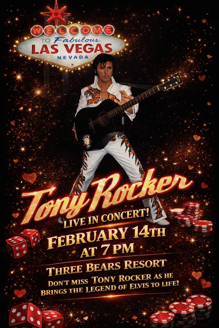 Tony Rocker Elvis A Tribute to Elvis, Tony Rocker at Three Bears Resort - Explore Monroe ...