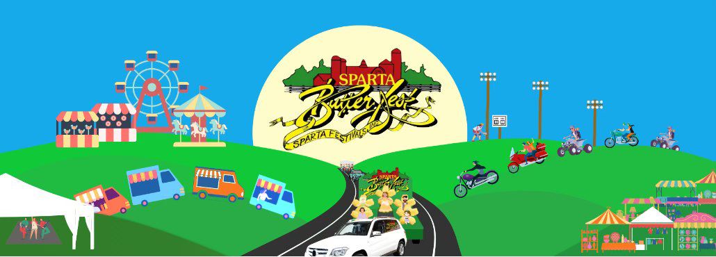 A poster of a drawn fest ground.