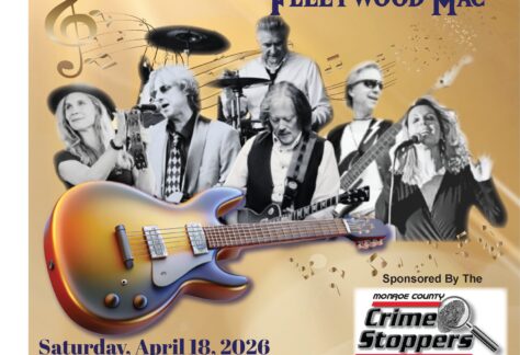A poster showing some of the acts for the Fleetwood Mac tribute.