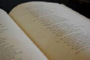 A picture of a book opened.