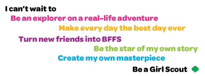 A poster with colorful around on it.