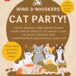 A poster with different color cats on it.