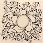 A picture of a Zentangle.