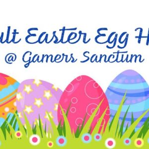 adult easter egg hunt flier