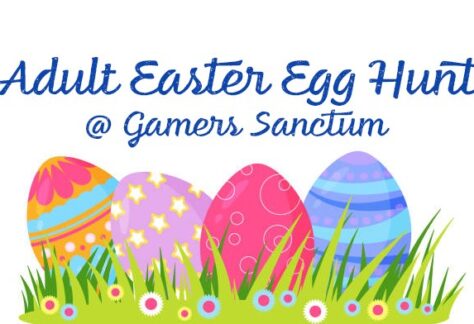 adult easter egg hunt flier