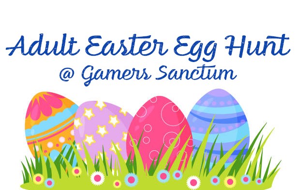 adult easter egg hunt flier