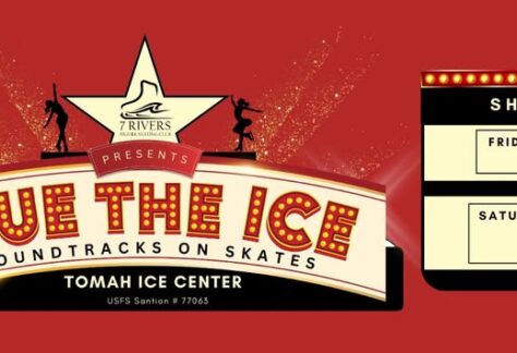 Cue the ice event flier