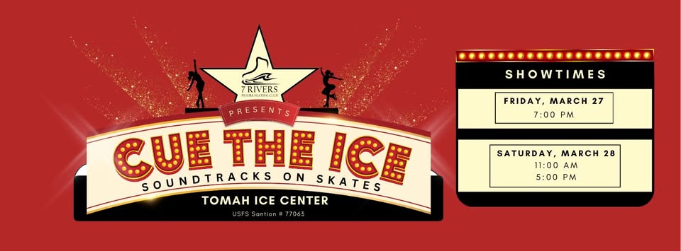 Cue the ice event flier