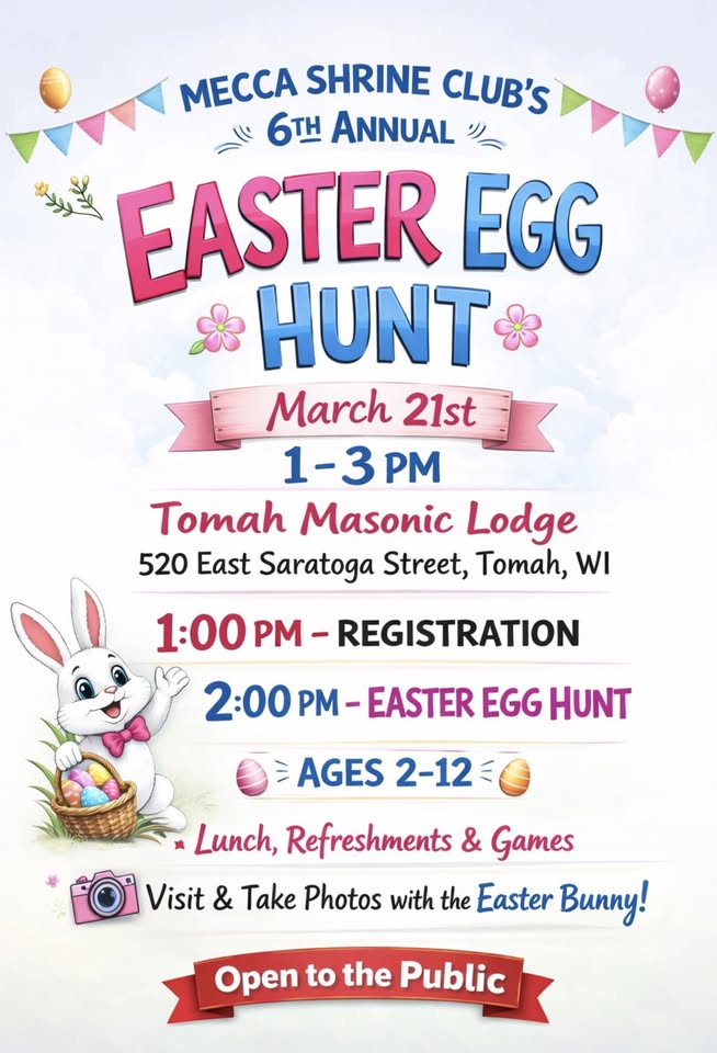 easter egg hunt event flier