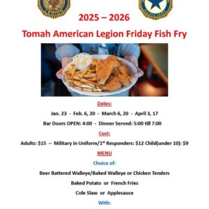 friday fish fry event flier
