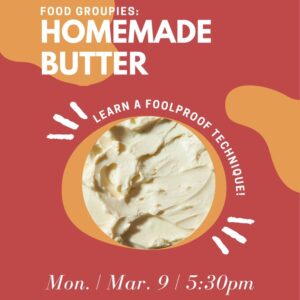 butter making event flier