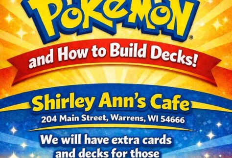Pokemon deck building event flier