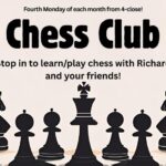 A poster with chess pieces on it.