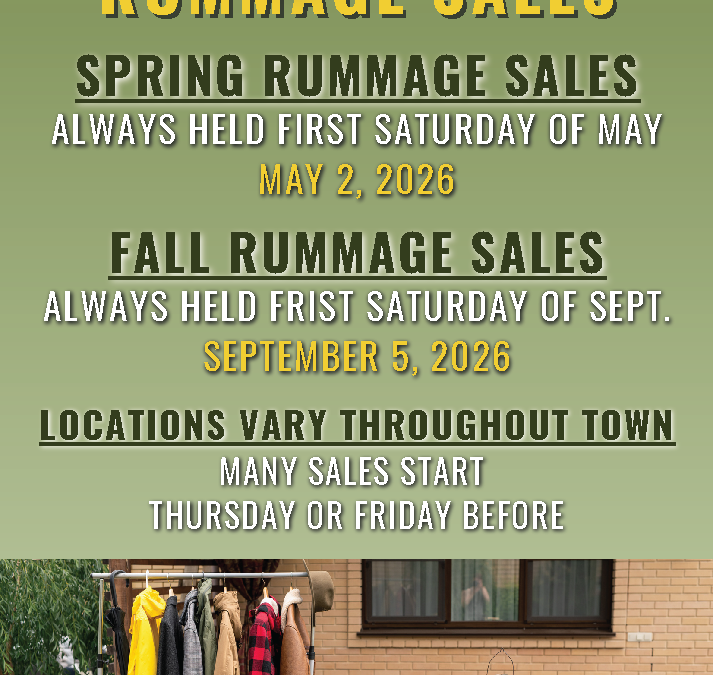 City Wide Rummage Sales: Spring 2026