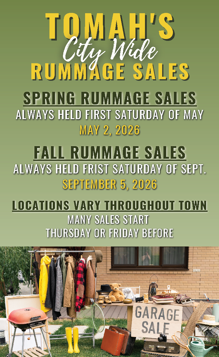 A poster with the event information on it along with a picture of clothes.