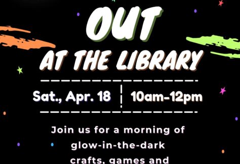 A poster with a neon colors on it and the event information it.