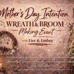 A poster with a wreath and the head of a broom.
