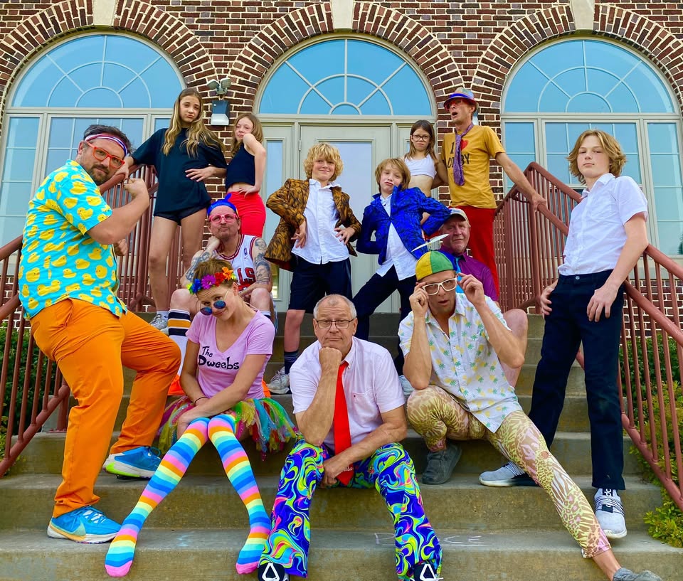 A picture of the family band the Dweebs.