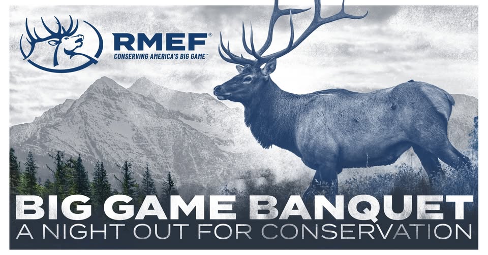 A picture of a elk along with the event information.
