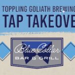 A poster with event information on it.