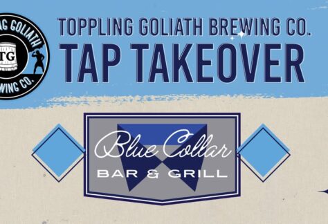 A poster with event information on it.