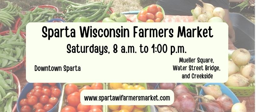 Sparta Farmers Market event flier