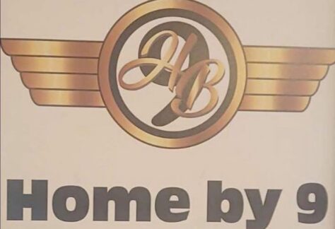 Home by 9 logo
