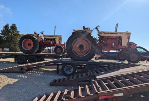 A photo of a tractor .