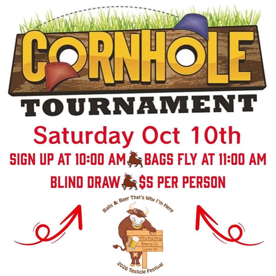 Cornhole Tournament event flier