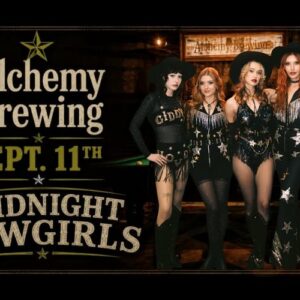 Event flier for Midnight Cowgirls
