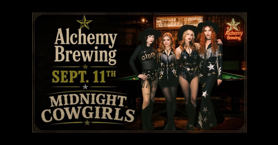 Event flier for Midnight Cowgirls