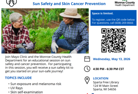 Sun safety event flier