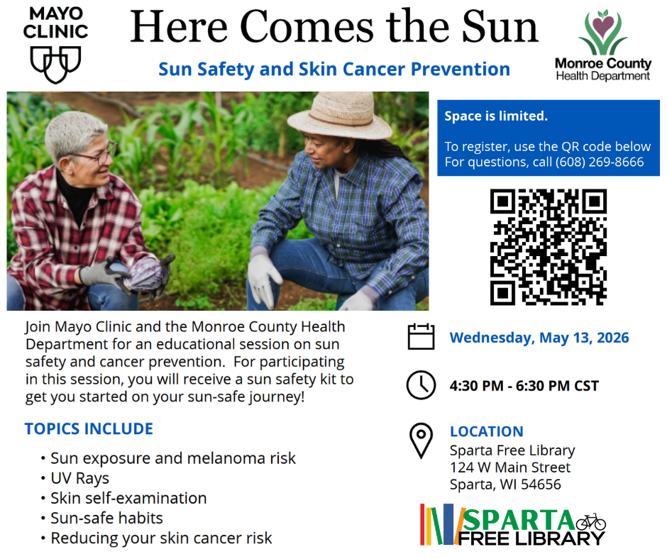 Sun safety event flier