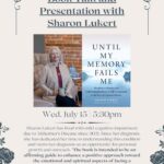 book talk event flier