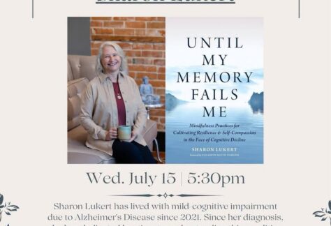 book talk event flier
