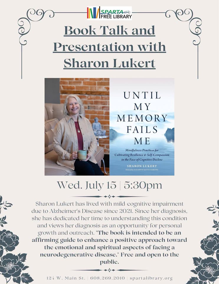 book talk event flier