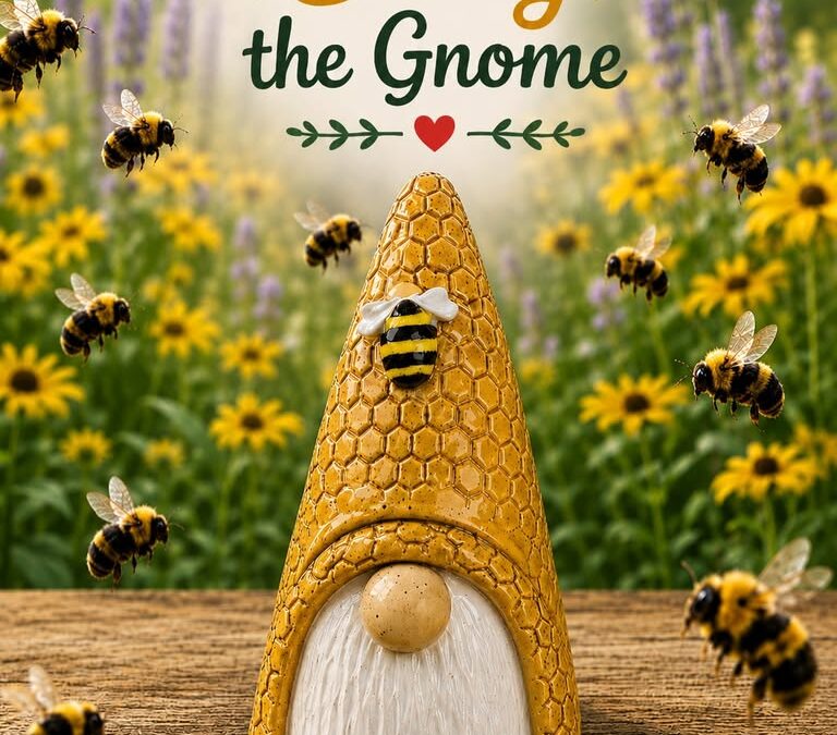 Pottery DIY: Buzzy the Gnome