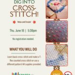 Cross Stitch class event flier