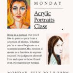 acrylic portrait event flier