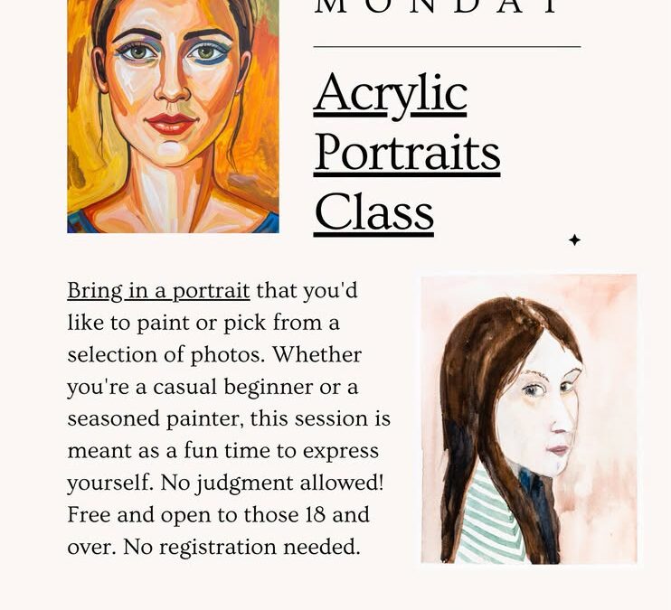 Art Night for Adults:  Acrylic Portraits
