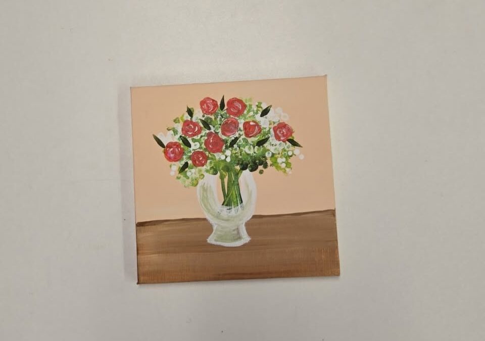 Rose Bouquet Canvas Painting