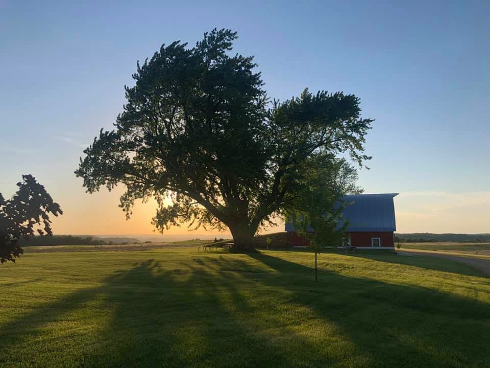 St. Mary's Distillery at sunset