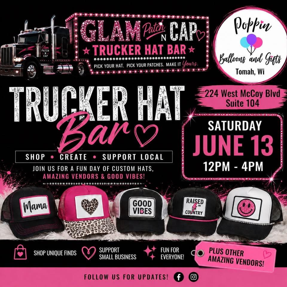 Trucker Hat event flier