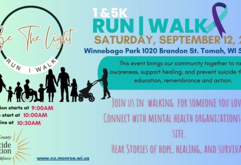 Be the light fun run event flier