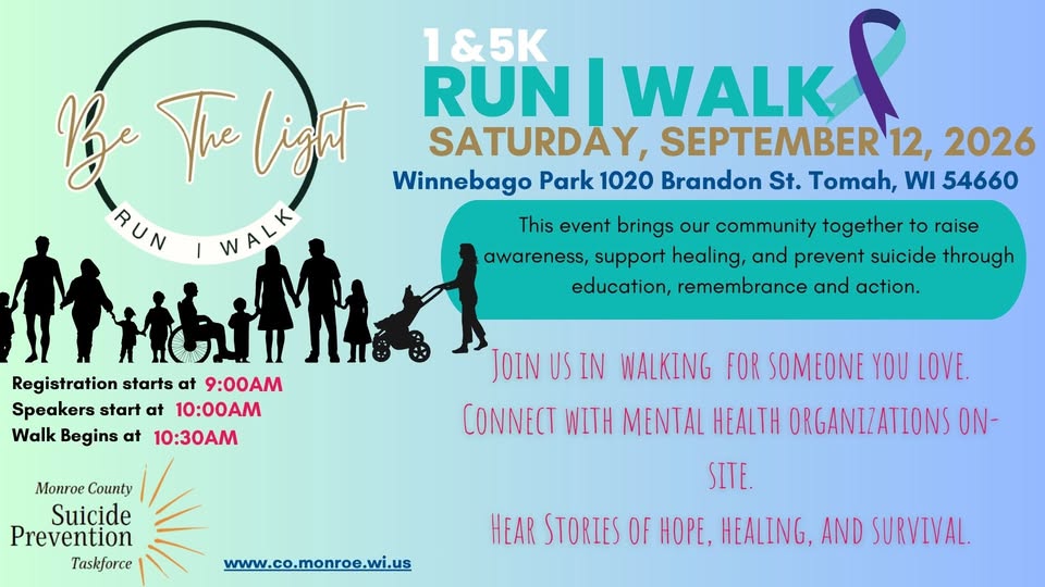 Be the light fun run event flier