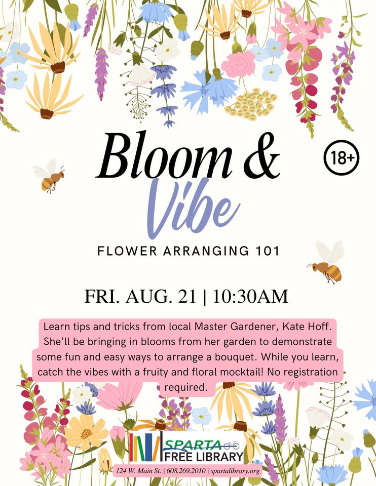Bloom and Vibe event flier