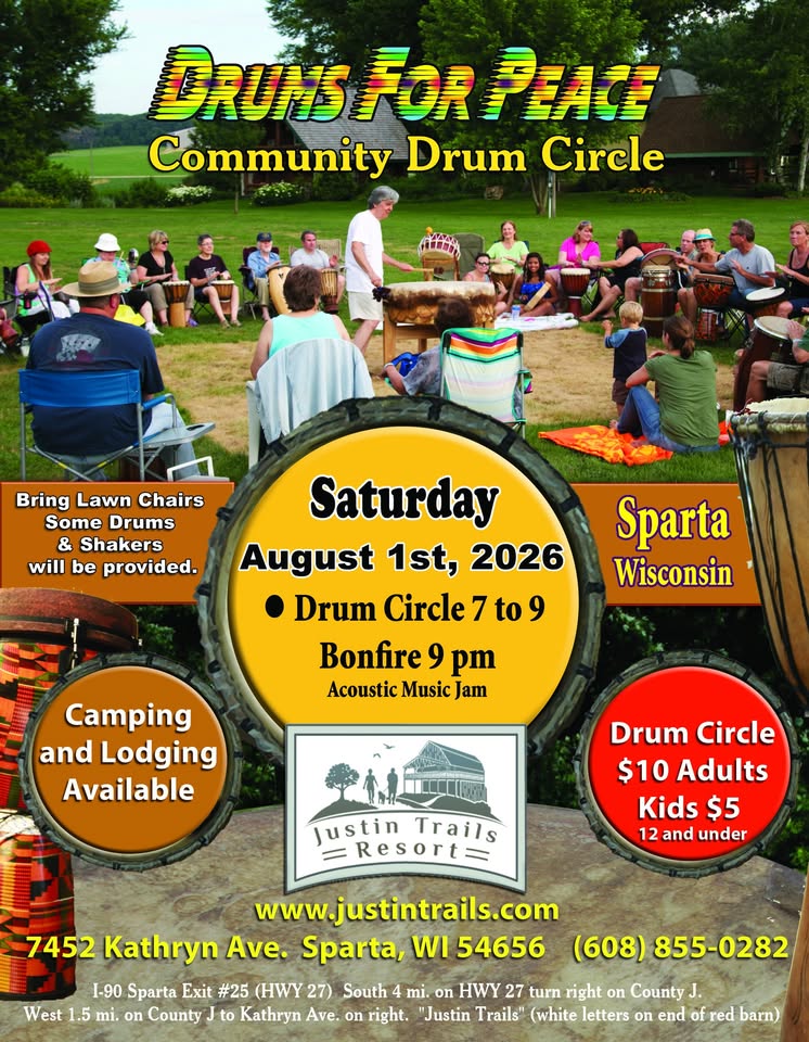 Drums for Peace event flier