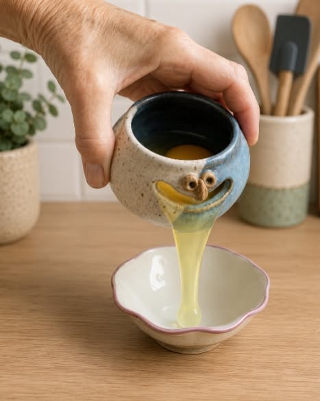 Egg Yolk Strainer Pottery Class