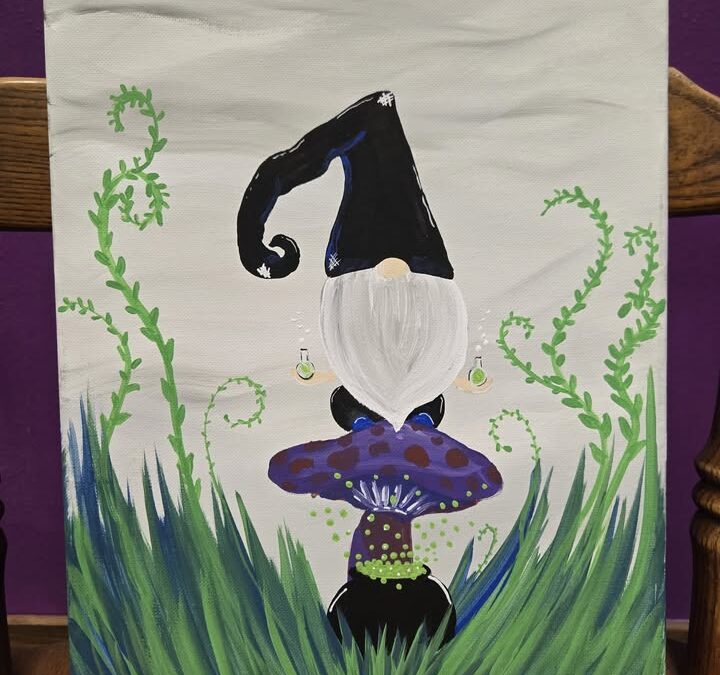 Magic Mushroom Gnome Paint Class