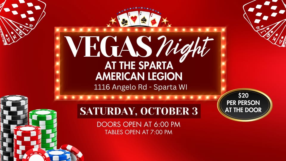 Vegas Night event flier
